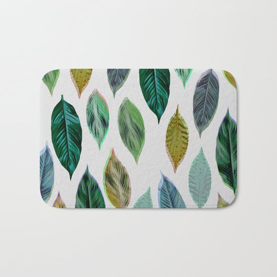 Green Leaves 2 Bath Mat