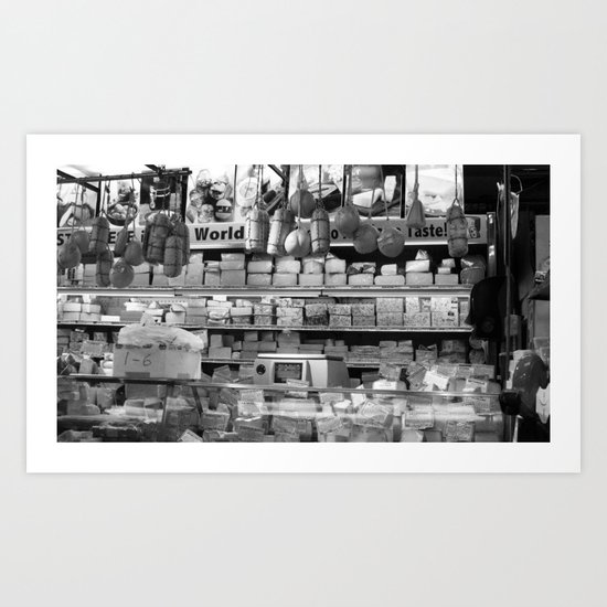 A world of cheese Art Print