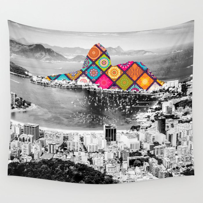 Funky Landmark - Rio Wall Tapestry