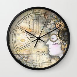 Steampunk Artist Wall Clock