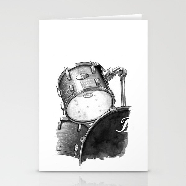 Drums Stationery Cards