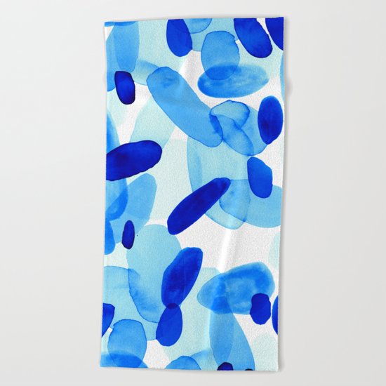Beach Glass Blue Beach Towel