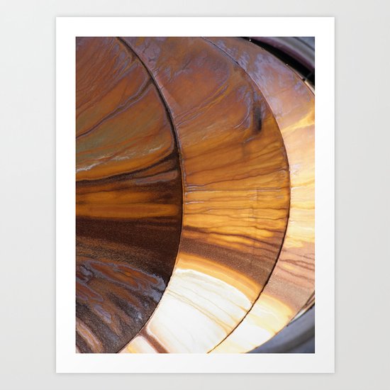 Golden Rust Art Print