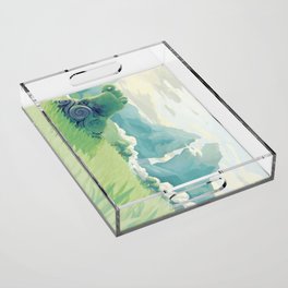 Dueling Peaks landscape Acrylic Tray