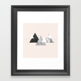Marble mountains Framed Art Print
