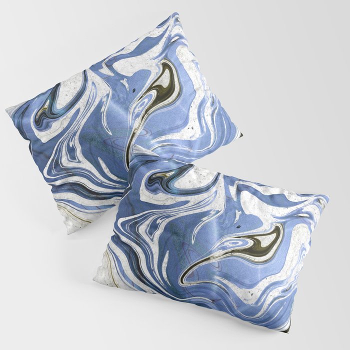 Marble Glitch Pillow Sham