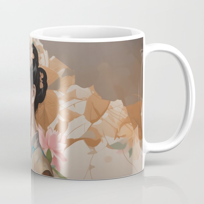 Elegance in Silk: Thai-Chinese Portrait Coffee Mug