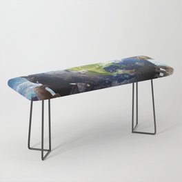 Space Earth Animal Animals Group Scene Bench