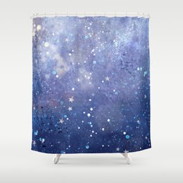 Night Sky in Space Shower Curtain