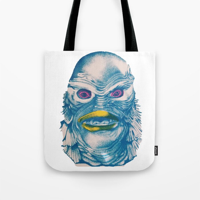 Blue Creature Tote Bag