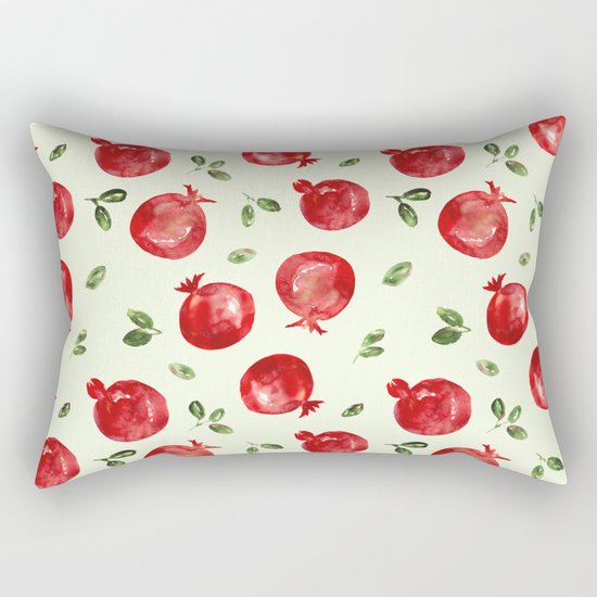 Pomegranate vibes Rectangular Pillow