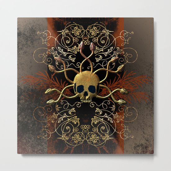 Skull Metal Print