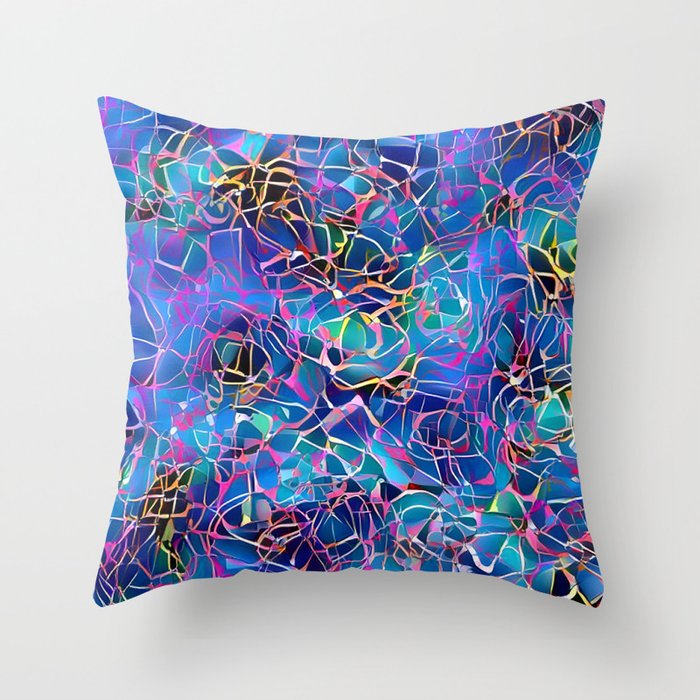 Magic Seabed Art Collection Throw Pillow