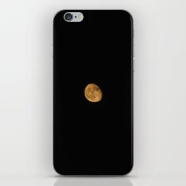 Sunset Moon Ridge | La Lune gold edition | Grainy Red Sky Range Landscape Photography Yellow Fullmoo iPhone Skin