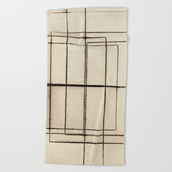 Toner Lines on Paper Beach Towel