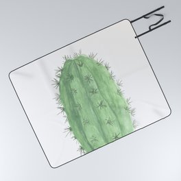 Watercolor Cactus Picnic Blanket