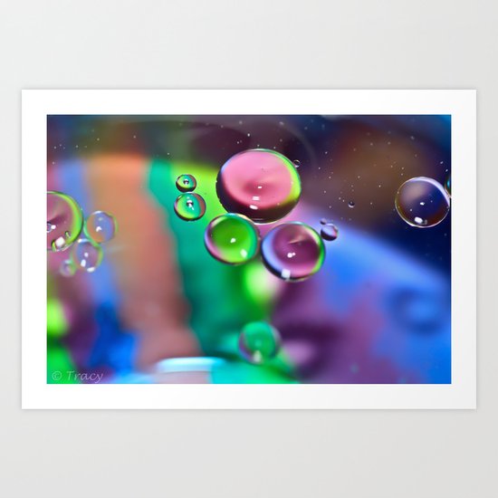 Oil & Water Art Print