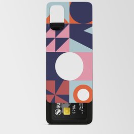 Abstract Minimalist Vintage Geometry Pattern Seamless Android Card Case