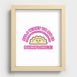 Dumpling Curl Recessed Framed Print