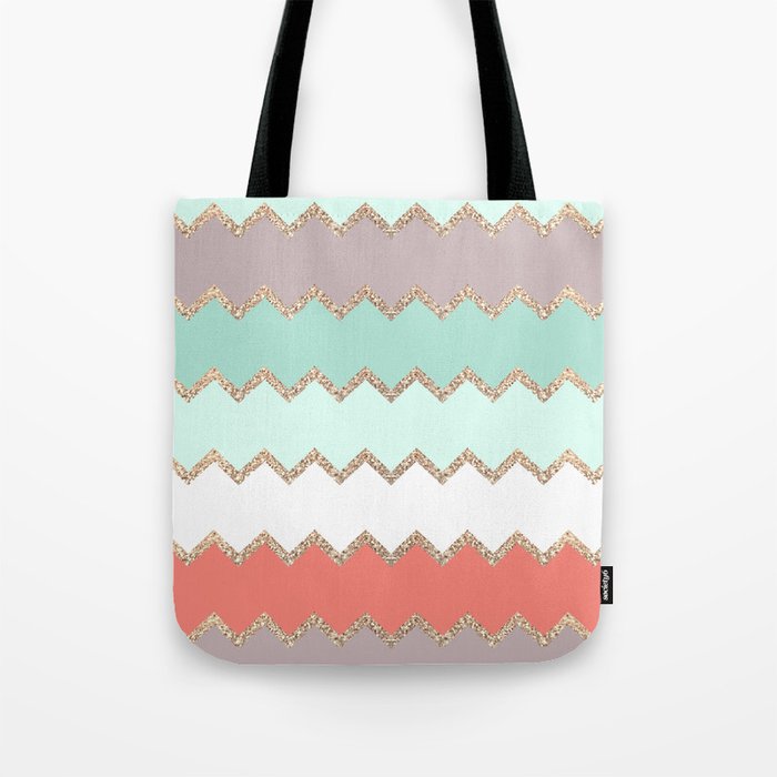 AVALON CORAL MINT Tote Bag