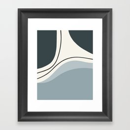 Seascapes IV // Abstract Minimal Framed Art Print