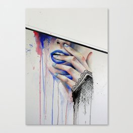 Jay Freestyle - Girl painting Canvas Print