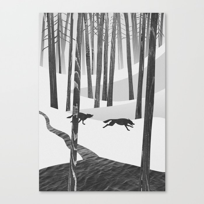 Martwood Wolves Canvas Print