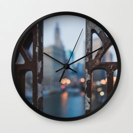 Chicago River Dreams Wall Clock