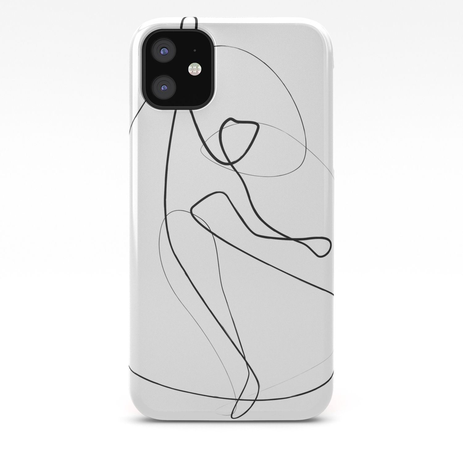 Abstract Outline Illustration Black And White Figure