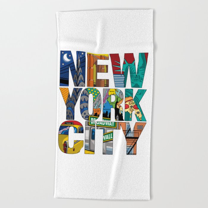 NYC  Beach Towel