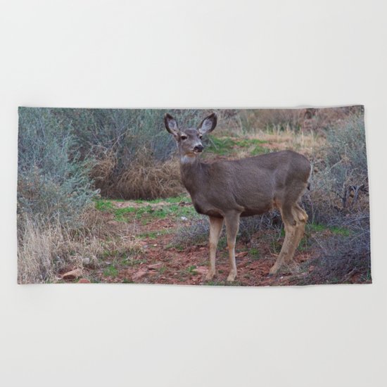 Zion Deer Beach Towel