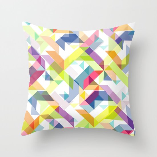 Aztec Geometric II Throw Pillow