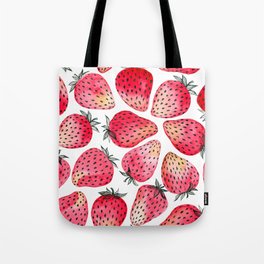 Strawberries watercolor and ink  Tote Bag