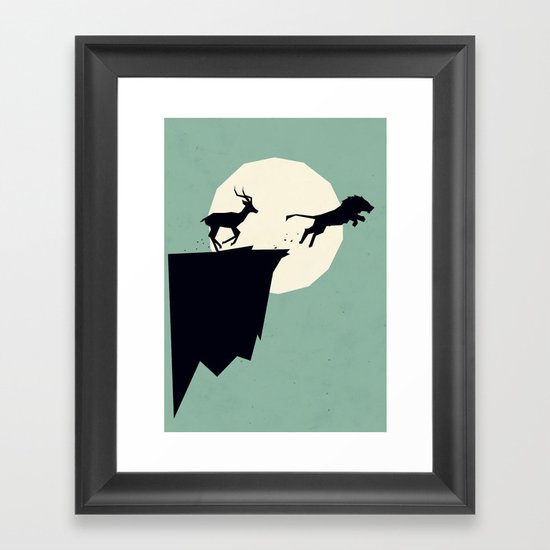 L is for Lion Framed Art Print
