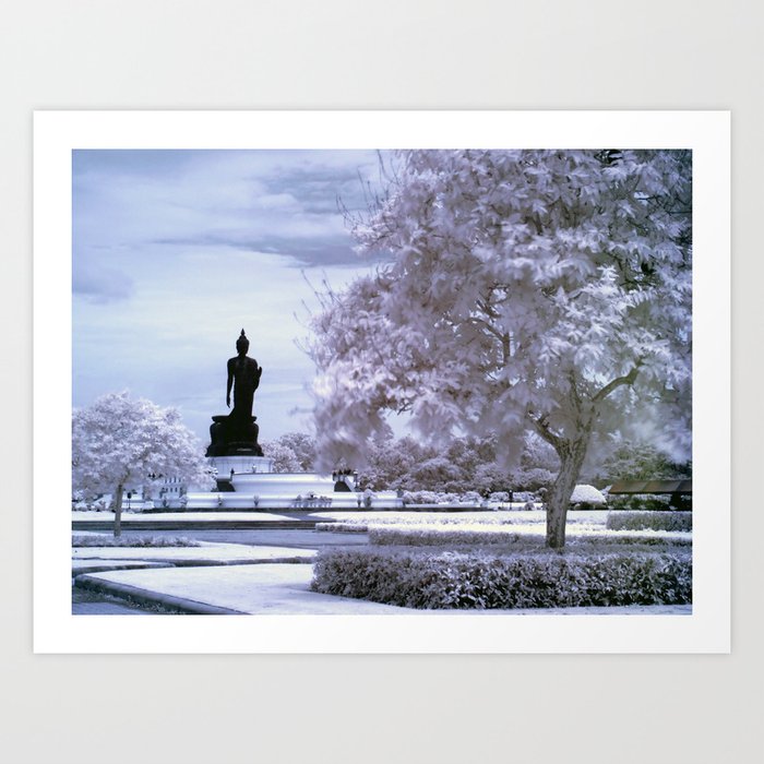 Walking Buddha Image Art Print By Exsodus Society6
