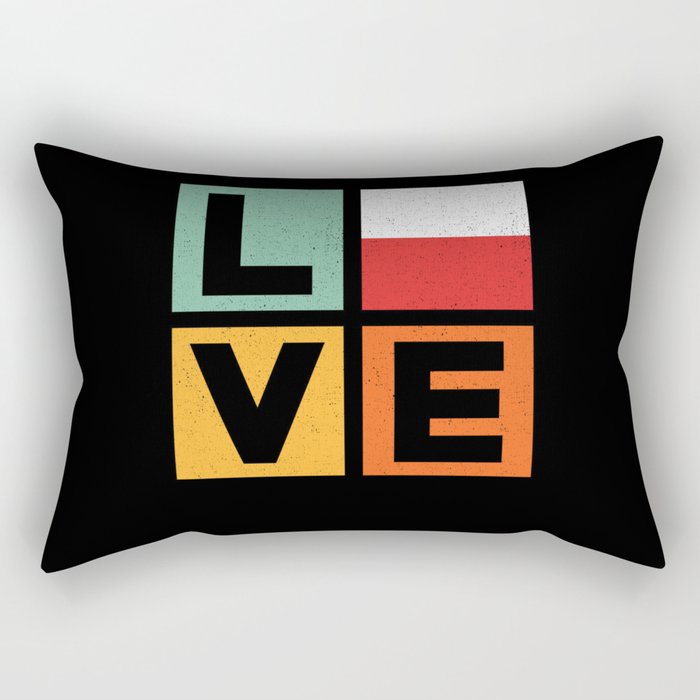 Poland Love Rectangular Pillow