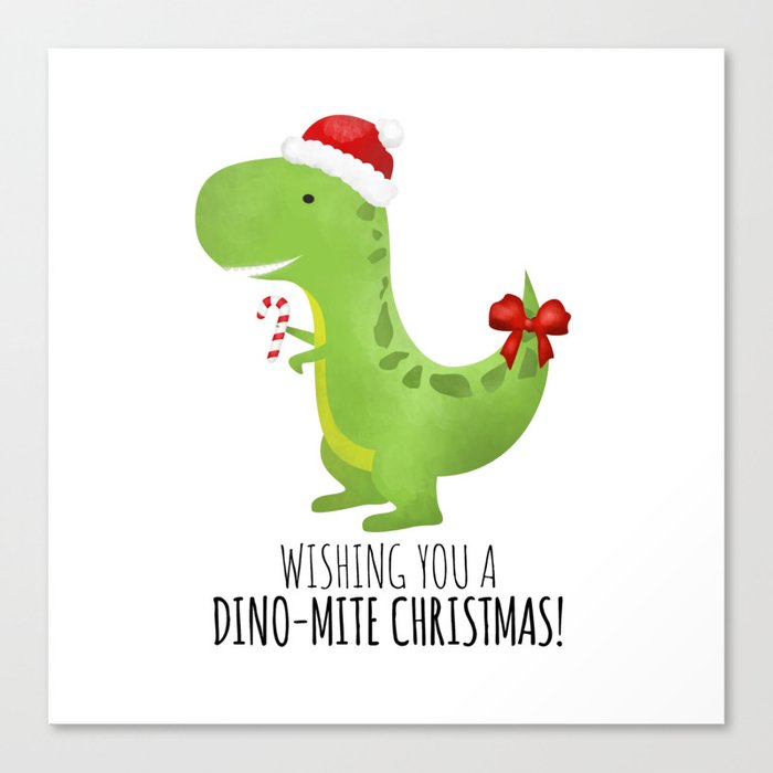 Wishing You A Dino-Mite Christmas Leinwanddruck Wishing You A Dino-Mite Christmas Leinwanddruck