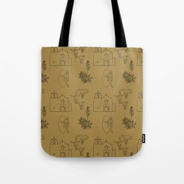 Dwellings of Goliad - Gold Tote Bag
