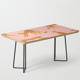 Cheetahs pattern on pink Coffee Table