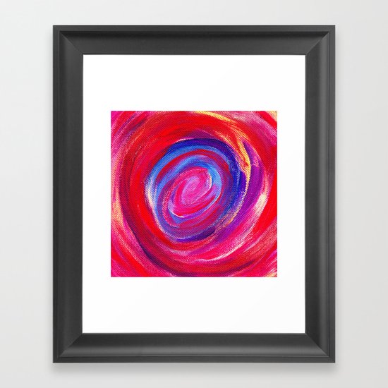 Red Cyclone Framed Art Print