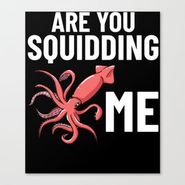 Squid Fish Octopus Kraken Marine Biology Canvas Print