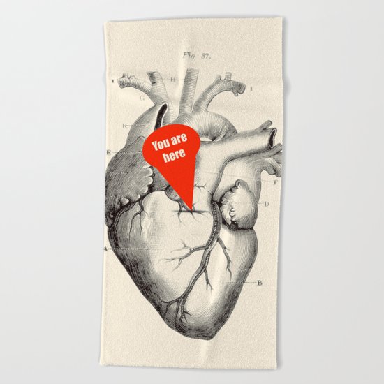 You are here Beach Towel