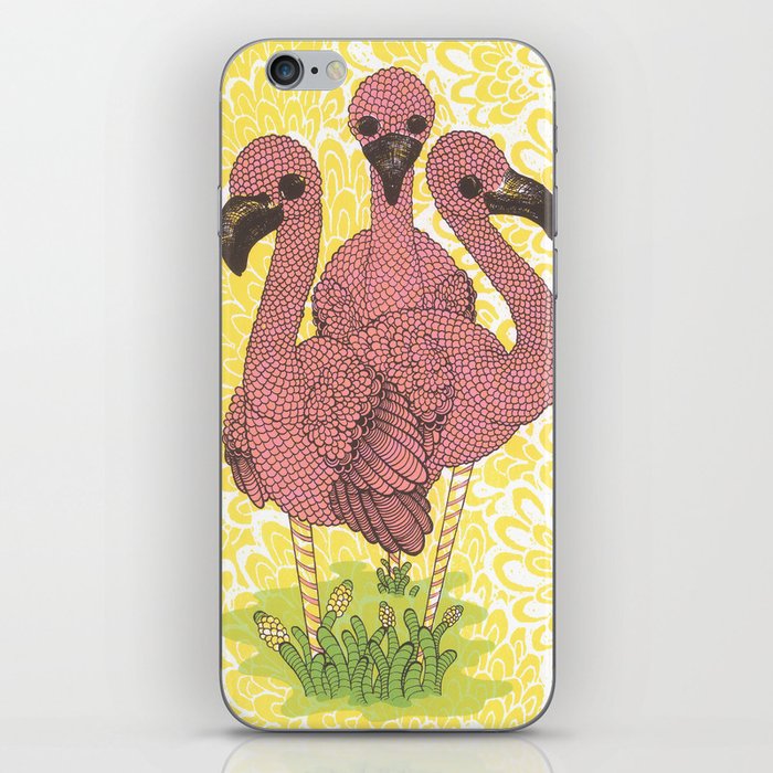 Flamingos  iPhone Skin
