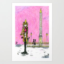 Special Edition Holiday Print: Place de la Concorde by David Cessac Art Print