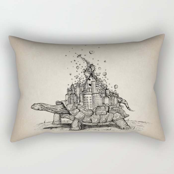 Tortoise Town Rectangular Pillow