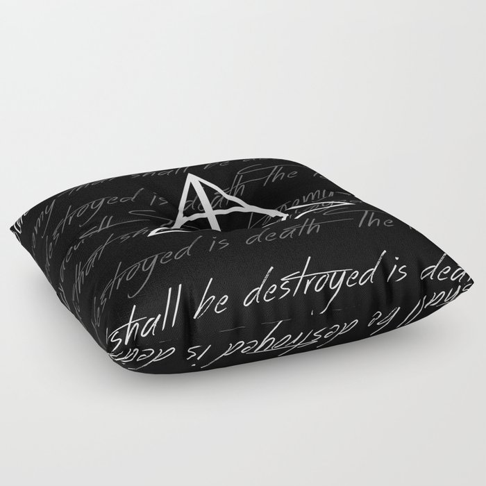 The Last Enemy That Shall Be Destroyed Is Death Floor Pillow