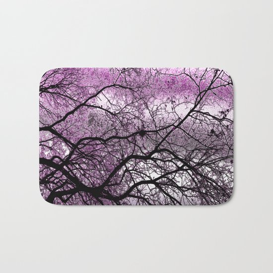 Twisted but Strong (violet orchid) Bath Mat
