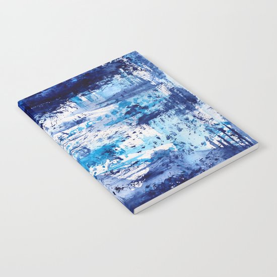 Blue passion || watercolor Notebook