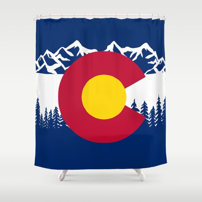 Colorado Flag Shower Curtain