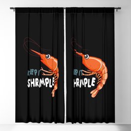 Keep it Shrimple Shrimps Seafood lover Blackout Curtain